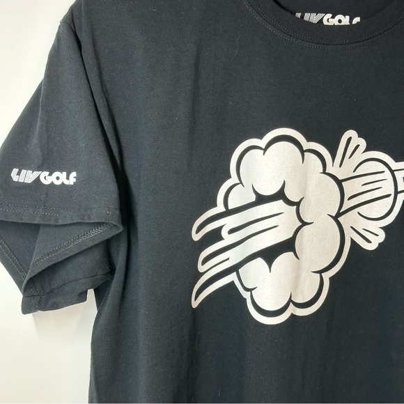 LIV Golf Smash GC original logo and colors from 2022. Men’s Black XL Tee shirt. - Picture 3 of 9